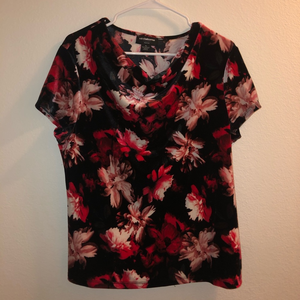 Liz Claiborne flower print blouse